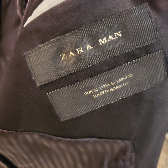 Zara Man Silver Metallic Men's Blazer Jacket - Picture 8 of 9